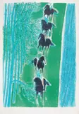 Cavalier by André Brasilier, Lithographie en couleur, sold Dec 2013