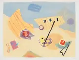Composition by Henri Goetz, Aquatinte en couleur signée et numérotée:, sold Dec 2013