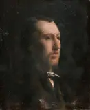 Portrait d'homme by Charles Sellier, Panneau, sold Sep 2021