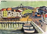 Vue de Cassis by Henri Autran, 1972, Gouache, sold Jun 2023