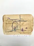 Paysage animé à Marrakech by Pierre Faucher, 1992, Technique mixte, aquarelle et encre, sold Jun 2023