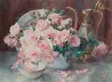 Nature morte aux fleurs by Eugénie Faux-Froidure, Aquarelle signée en bas à droite, sold Apr 2018