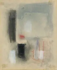 Sans titre by Youla Chapoval, Fusain, crayons de couleur et gouache sur papier, sold Jul 2021
