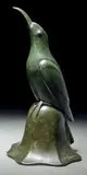 Oiseau, tête levée by Édouard-Marcel Sandoz, Bronze à patine vert antique, sold Nov 2014