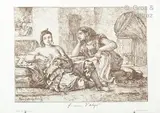 Femmes d’Alger by Eugène Delacroix, Lithographie publiée dans la Gazette des Beaux-Arts, sold Oct 2021