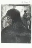 Le Vieux Chevalier by Odilon Redon, Lithographie sur chine appliqué sur papier vélin, pour l’album des Peintres Graveurs, sold Oct 2021