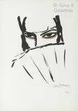 Femme à l’éventail by Kees van Dongen, Lithographie en deux tons signée dans la planche, sold Oct 2021