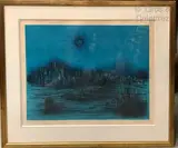 Le burg by Jean Carzou, 1972, Lithographie en couleur sur papier japon, sold Oct 2021