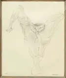 Composition by Hans Bellmer, 1961, Crayon sur papier, sold Jun 2015