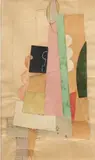 Untitled, 1917-1918 by Georges Valmier, Collage, crayon, encre et rehauts de gouache sur papier H_28 cm L_17 cm Provenance: Galeri, sold Jun 2015