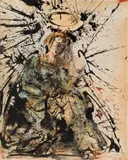 Vierge à l'enfant ou Madone à l'enfant by Salvador Dalí, 1958, Technique mixte, gouache, aquarelle, encre de Chine, encre sépia, stylo à la bille au vers, sold Jun 2015