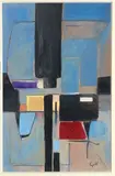 Composition, crica 1955 - 1960 by Geer van Velde, Aquarelle et gouache sur papier, sold Jun 2015