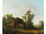 Und Seiner Herde by Balthazar Paul Ommeganc, oil on canvas, offered Mar 2023