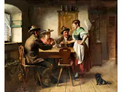 Eingeschenkt is by Alois Binder, oil on canvas, offered Jun 2026