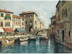 Venedig by Otto Hellmeier, oil on canvas, offered Jun 2025