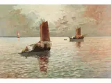 Die Fischer by Georg Arnold-Graboné, oil on canvas, sold Mar 2026