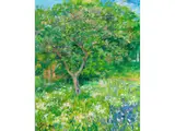 Zeit der Apfelblüte by Maria del Pilar von Bayern, oil on canvas, sold Jun 2024