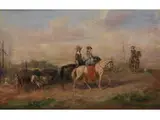 Der Ausritt by Alfred Friedländer, oil on panel, offered Dec 2015