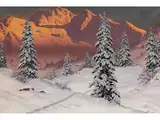 Winterliche Landschaft by Hans Smatlak Barma, oil on canvas, offered Mar 2025