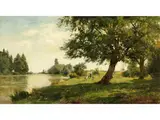 Der Weiher by Philipp Röth, oil on canvas, sold Sep 2024