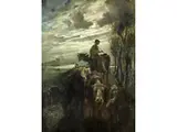 Bauernknabe mit Kuhherde by Hans W. Schmidt, oil on canvas, offered Mar 2023