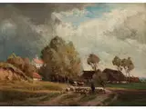 Ansicht von Etzenhausen by Paul Weber, 1823 Darmstadt – 1916 München, oil on board, sold Dec 2018