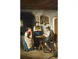 Zitherspieler in Bauernstube by Carl Ostersetzer, oil on canvas, offered Jun 2025