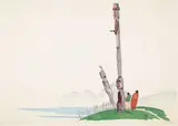 Venus and the Priest by Walter J. Phillips, colour woodcut, sold Jan 2021