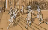 Place Ville-Marie, Montreal by Phillip Henry Howard Surrey, pastel and charcoal on paper, sold Oct 2021
