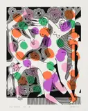Les Grâces by Alfred Pellan, 1974, colour serigraph on paper, sold Apr 2021