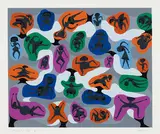 Mini - J - by Alfred Pellan, 1975, colour serigraph on paper, sold Apr 2021