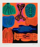 Embranchement by Alfred Pellan, 1973, colour serigraph on paper, sold Apr 2021