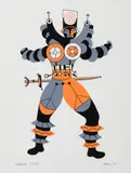 Officier by Alfred Pellan, 1971, colour serigraph on paper, sold Apr 2021