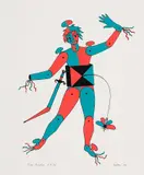 Sire André by Alfred Pellan, 1971, colour serigraph on paper, sold Apr 2021
