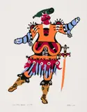 Sire Tobie Belch by Alfred Pellan, 1971, colour serigraph on paper, sold Apr 2021