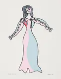 Viola by Alfred Pellan, 1971, colour serigraph on paper, sold Apr 2021