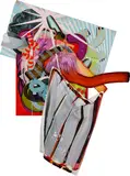The Pain Café Sucre by Wil Murray, mixed media and acrylic on board, sold Feb 2021