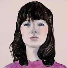 Angel by Noah Becker, oil on board, sold Feb 2021