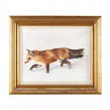 Winter Fox by Jane Casnellie, Oil on canvas, sold Feb 2024