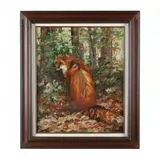 To God be the Glory Resting After the Hunt by Mary O'Malley, Oil on canvas, sold Feb 2024