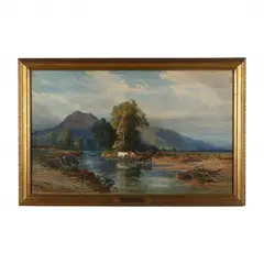 A Brooke At Glendalough Co. Wicklow by John Faulkner, Watercolor on paper, sold Feb 2024