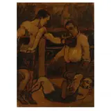 Boxing Match by Arthur Smith, Acrylic, sold Feb 2024