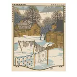 First Snow by Gustave Baumann, Woodblock print in colors on paper, sold Feb 2024