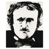 Edgar Allan Poe Poster by Leonard Baskin, Offset lithograph on paper, sold Feb 2024