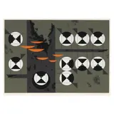 Family of Chickadees by Charley Harper, Serigraph in colors, sold Feb 2024
