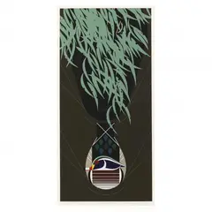 Tailgator by Charley Harper, Serigraph in colors, sold Feb 2024