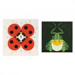 Frog Eat Frog & The Last Aphid by Charley Harper, Each a serigraph in colors, sold Feb 2024