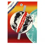 Spinning Faces in Space by James Rosenquist, Lithograph and silkscreen print in colors, sold Feb 2024