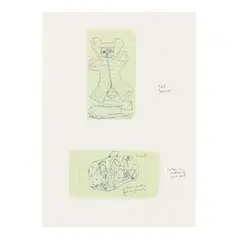 Designs for a Cat Carrier by Claes Oldenburg, Offset lithograph in colors, sold Feb 2024