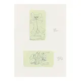 Designs for a Cat Carrier by Claes Oldenburg, Offset lithograph in colors, sold Feb 2024